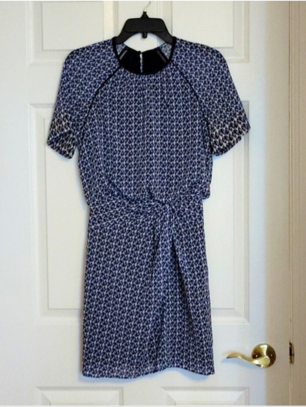 REISS beautiful mini one piece dress in ELEGANT trendy blue sz 2
